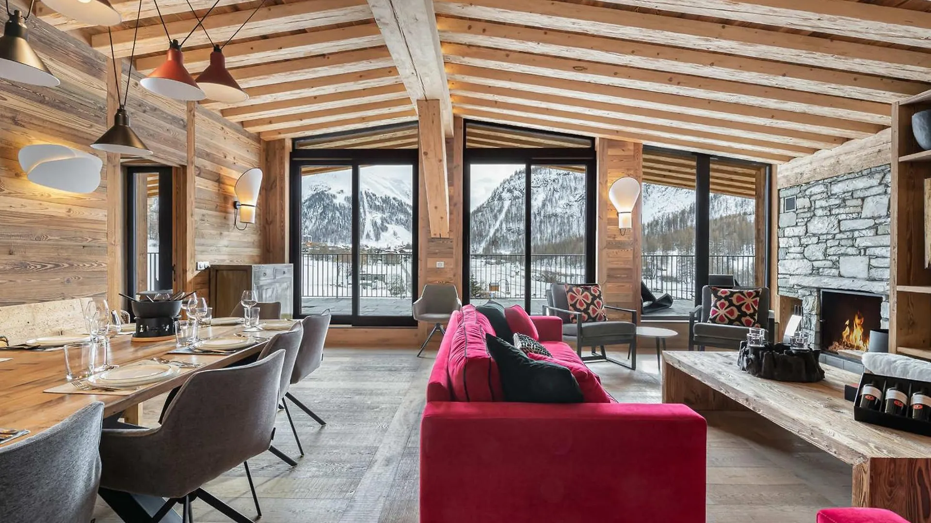 Superbe Penthouse Face Aux Pistes, 5 Chambres Avec Salle De Bain, Cheminee, Jusqu'A 10 Personnes - Fr-1-844-8 Val-dʼIsère